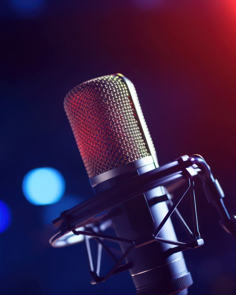 Micrófono de estudio de Exosfera Radio